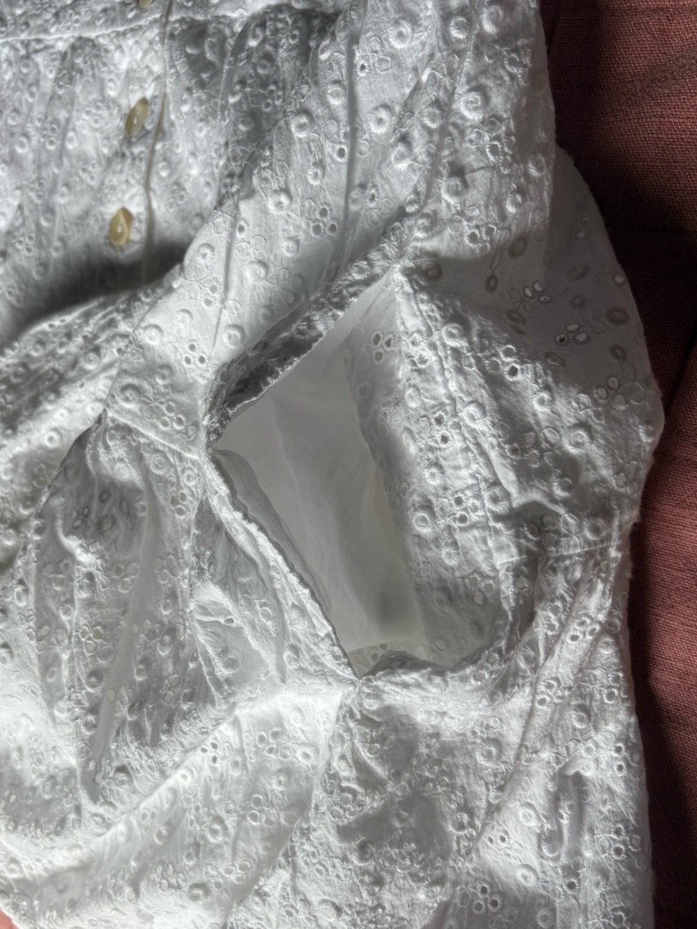 Uncle Frank White Eyelet Mini Dress- Romper- White Graduation Dress- Size XS - Picture 12 of 12